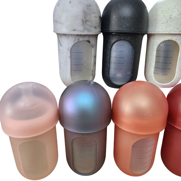 Big Lot Of Boon Nursh Baby Bottles 8 oz and Size 3, 2 & 1 Nipples & Storage Buns - Picture 9 of 16